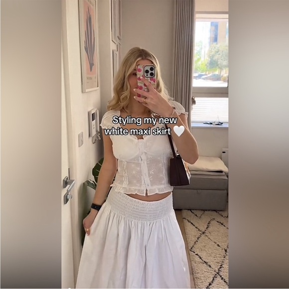 Zara White Maxi Skirt - Picture 11 of 16